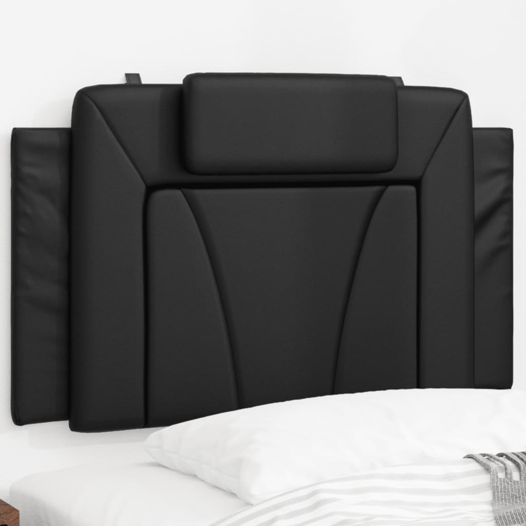 Coussin de tête de lit noir 80 cm similicuir Têtes et pieds de lit vidaXL   