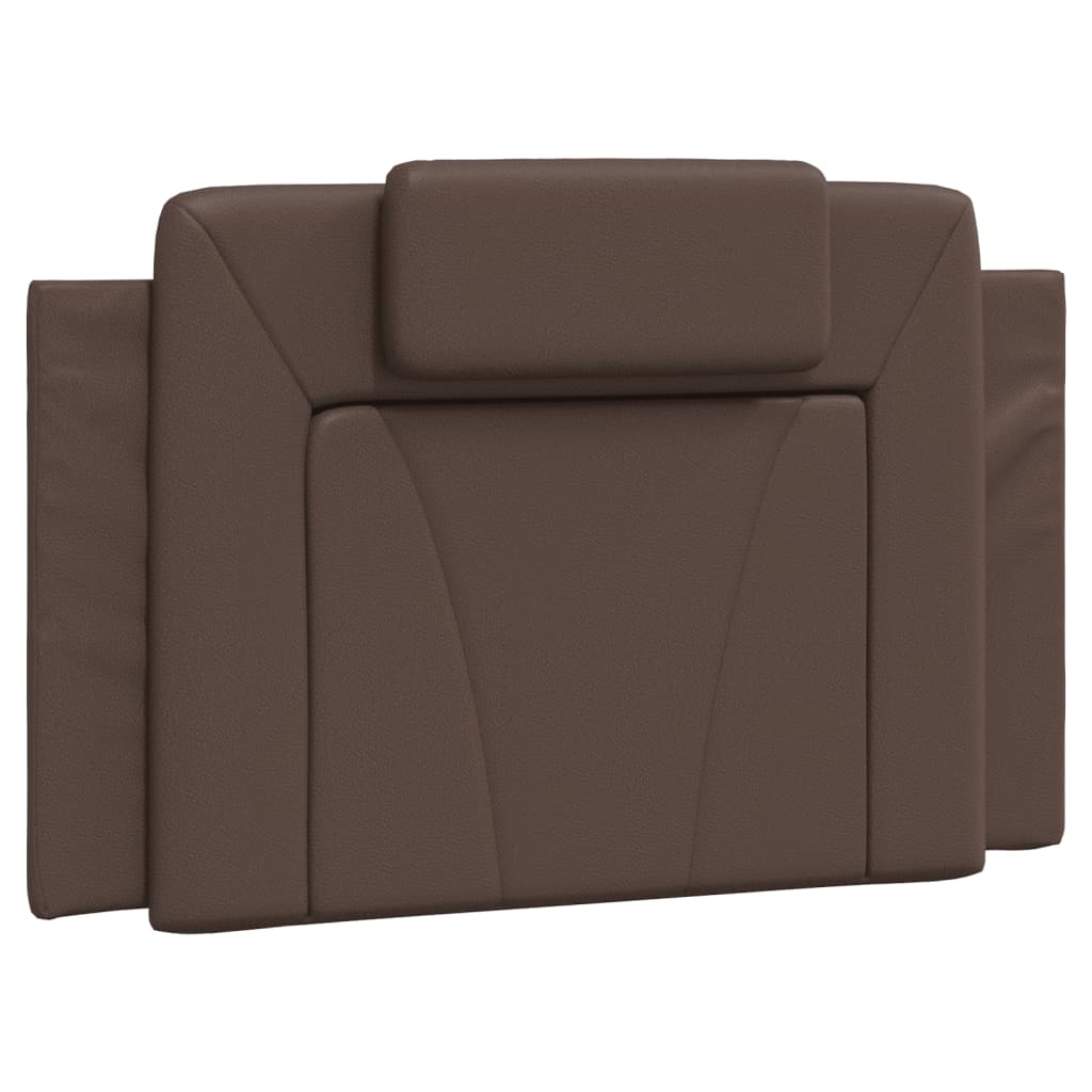 Coussin de tête de lit marron 80 cm similicuir Têtes et pieds de lit vidaXL   