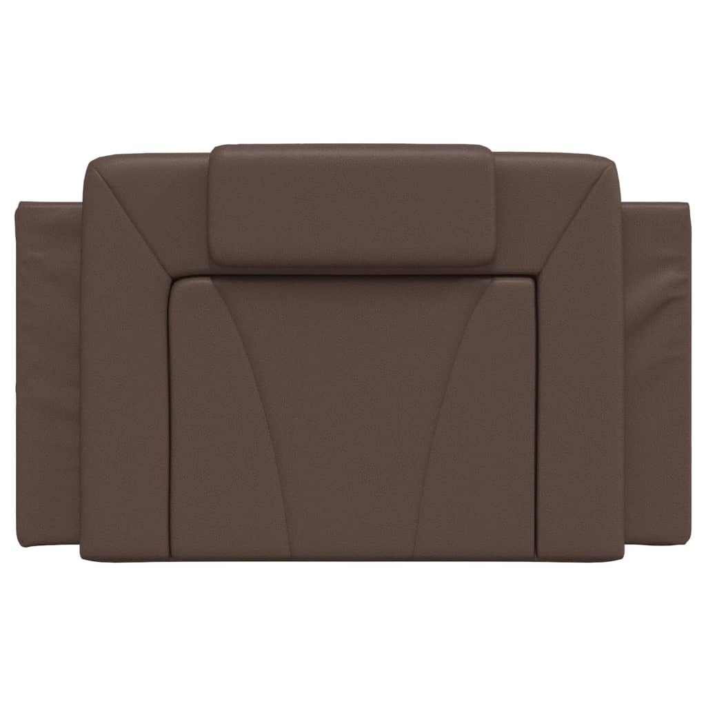 Coussin de tête de lit marron 80 cm similicuir Têtes et pieds de lit vidaXL   