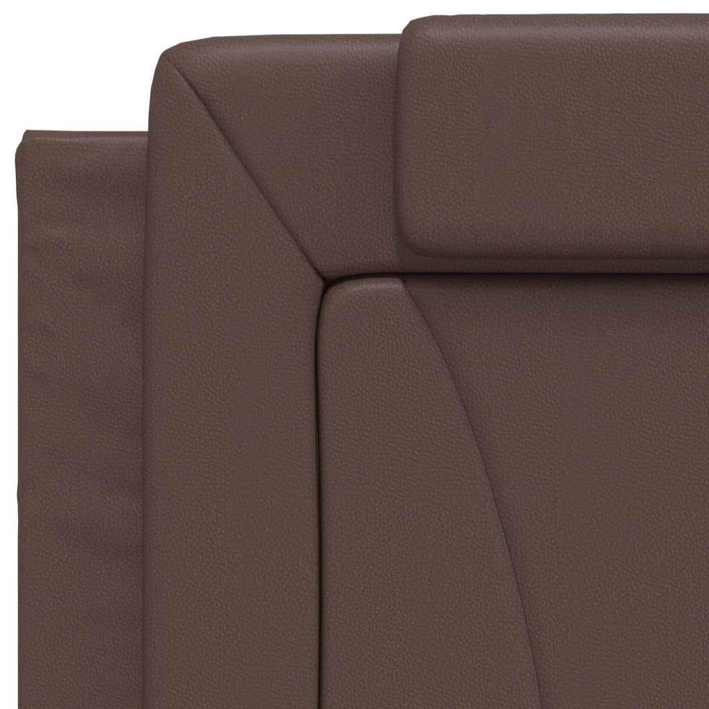 Coussin de tête de lit marron 80 cm similicuir Têtes et pieds de lit vidaXL   