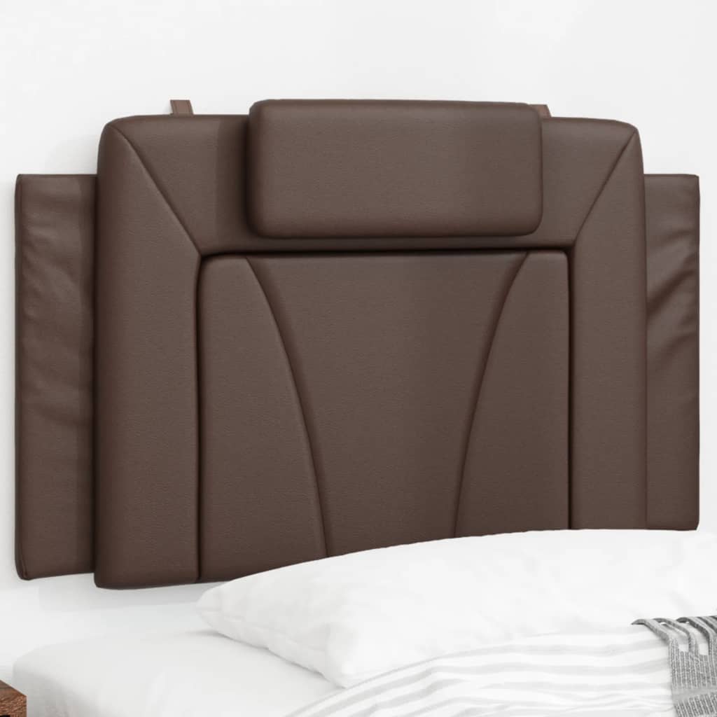 Coussin de tête de lit marron 80 cm similicuir Têtes et pieds de lit vidaXL   