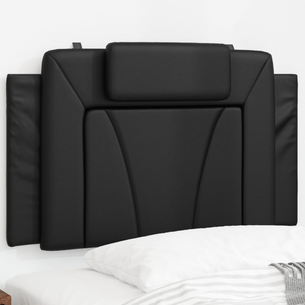 Coussin de tête de lit noir 90 cm similicuir Têtes et pieds de lit vidaXL   