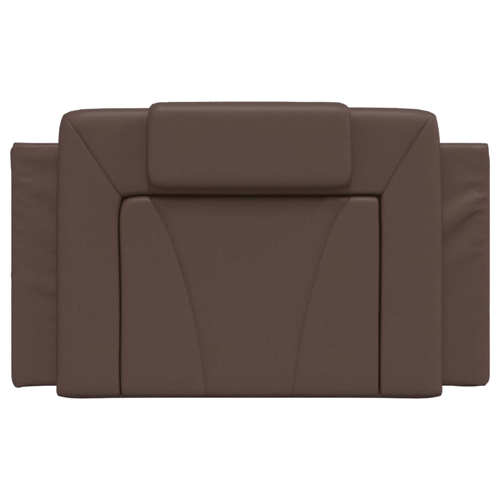 Coussin de tête de lit marron 90 cm similicuir Têtes et pieds de lit vidaXL   