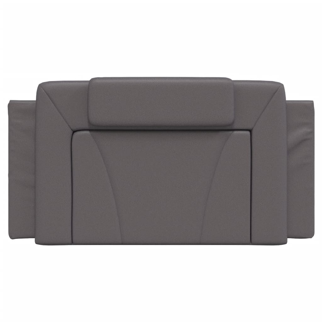 Coussin de tête de lit gris 100 cm similicuir Têtes et pieds de lit vidaXL   