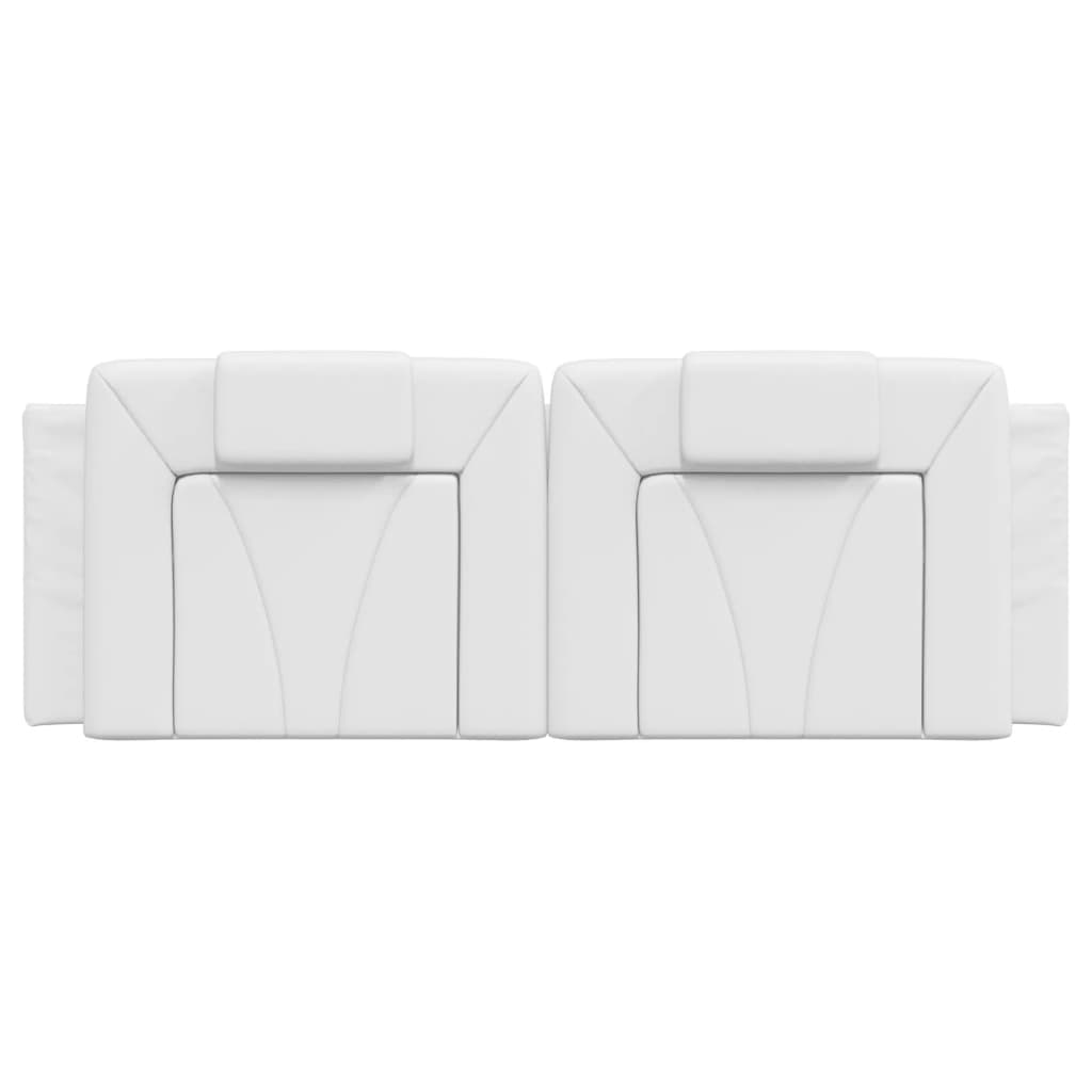 Coussin de tête de lit blanc 120 cm similicuir Têtes et pieds de lit vidaXL   