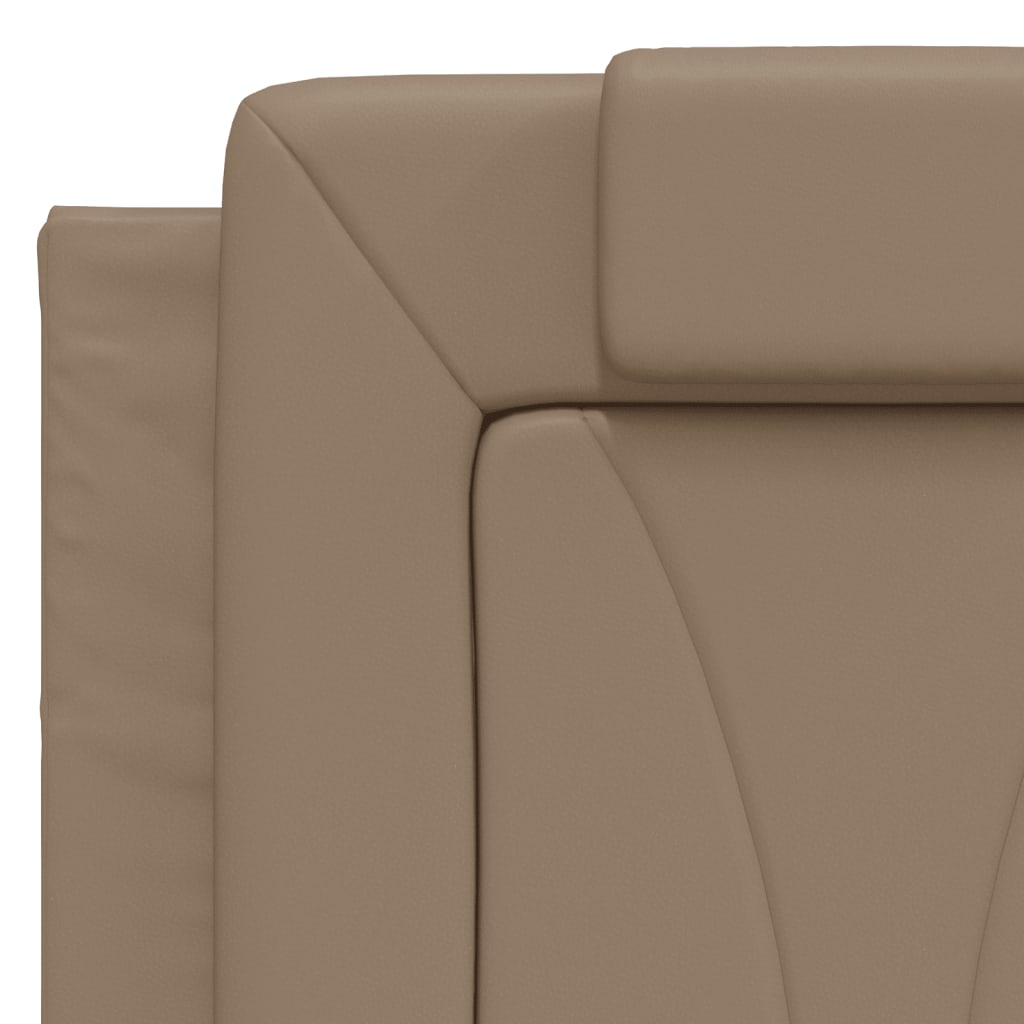 Coussin de tête de lit cappuccino 140 cm similicuir Têtes et pieds de lit vidaXL   