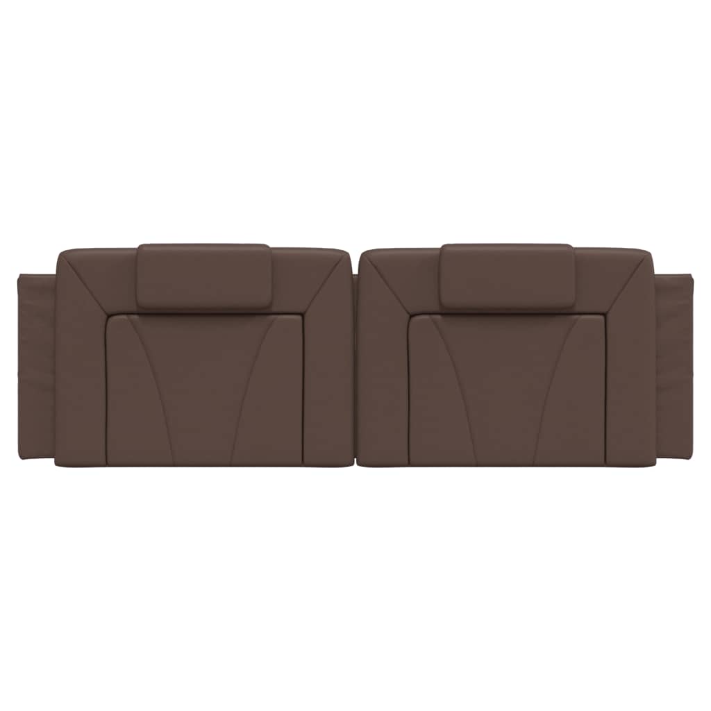 Coussin de tête de lit marron 160 cm similicuir Têtes et pieds de lit vidaXL   