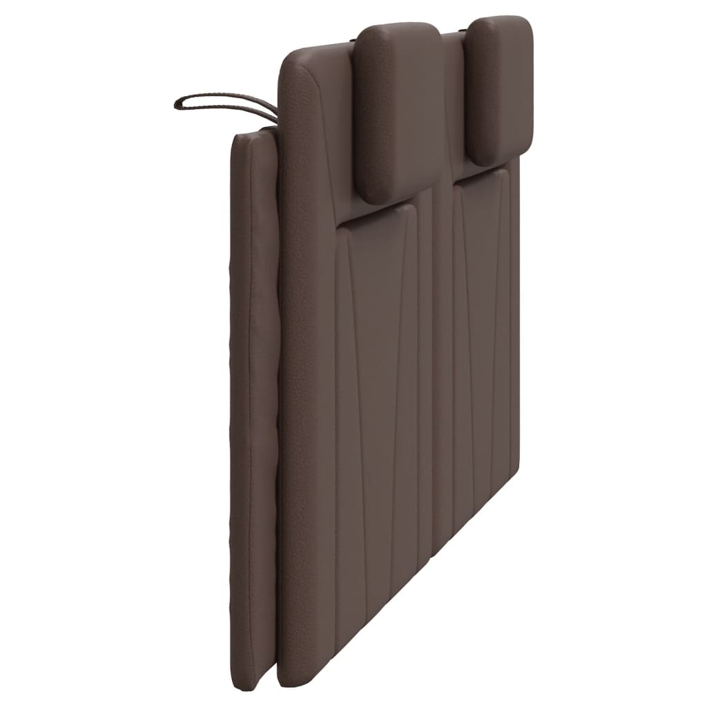 Coussin de tête de lit marron 160 cm similicuir Têtes et pieds de lit vidaXL   