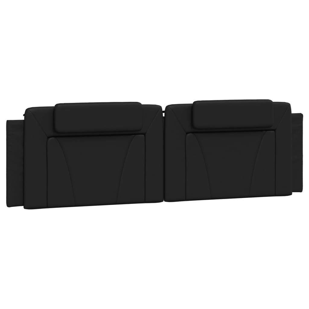 Coussin de tête de lit noir 180 cm similicuir Têtes et pieds de lit vidaXL   