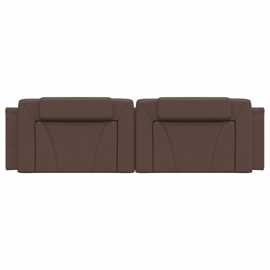 Coussin de tête de lit marron 180 cm similicuir Têtes et pieds de lit vidaXL   