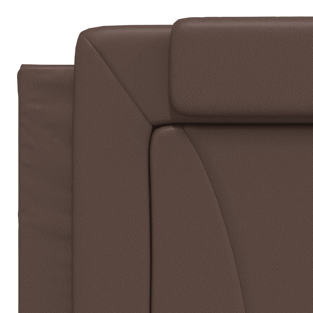 Coussin de tête de lit marron 180 cm similicuir Têtes et pieds de lit vidaXL   