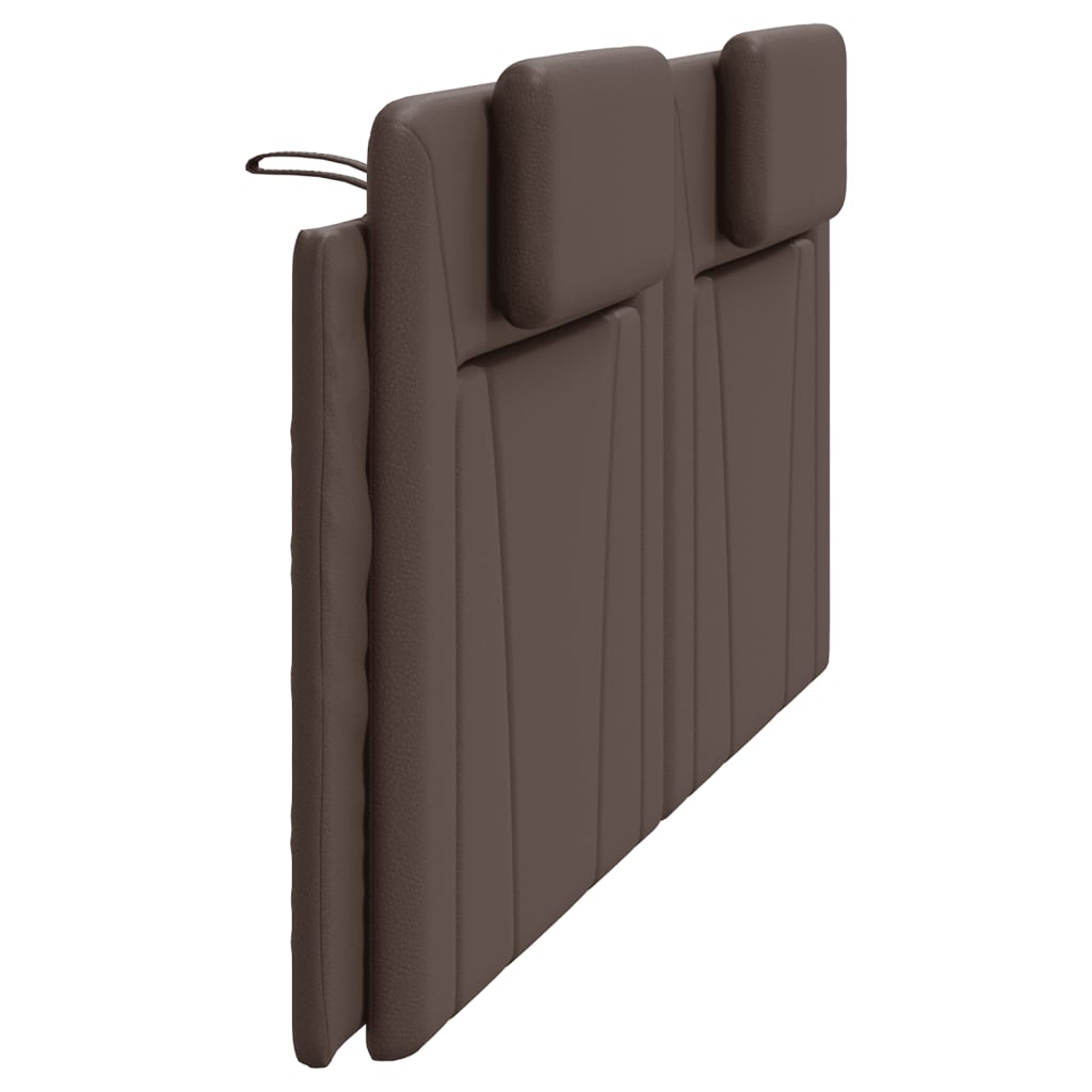 Coussin de tête de lit marron 200 cm similicuir Têtes et pieds de lit vidaXL   