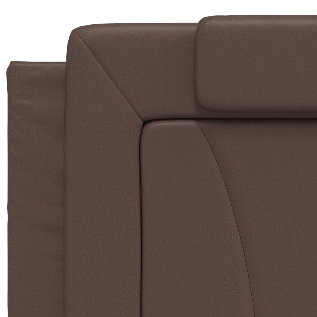 Coussin de tête de lit marron 200 cm similicuir Têtes et pieds de lit vidaXL   