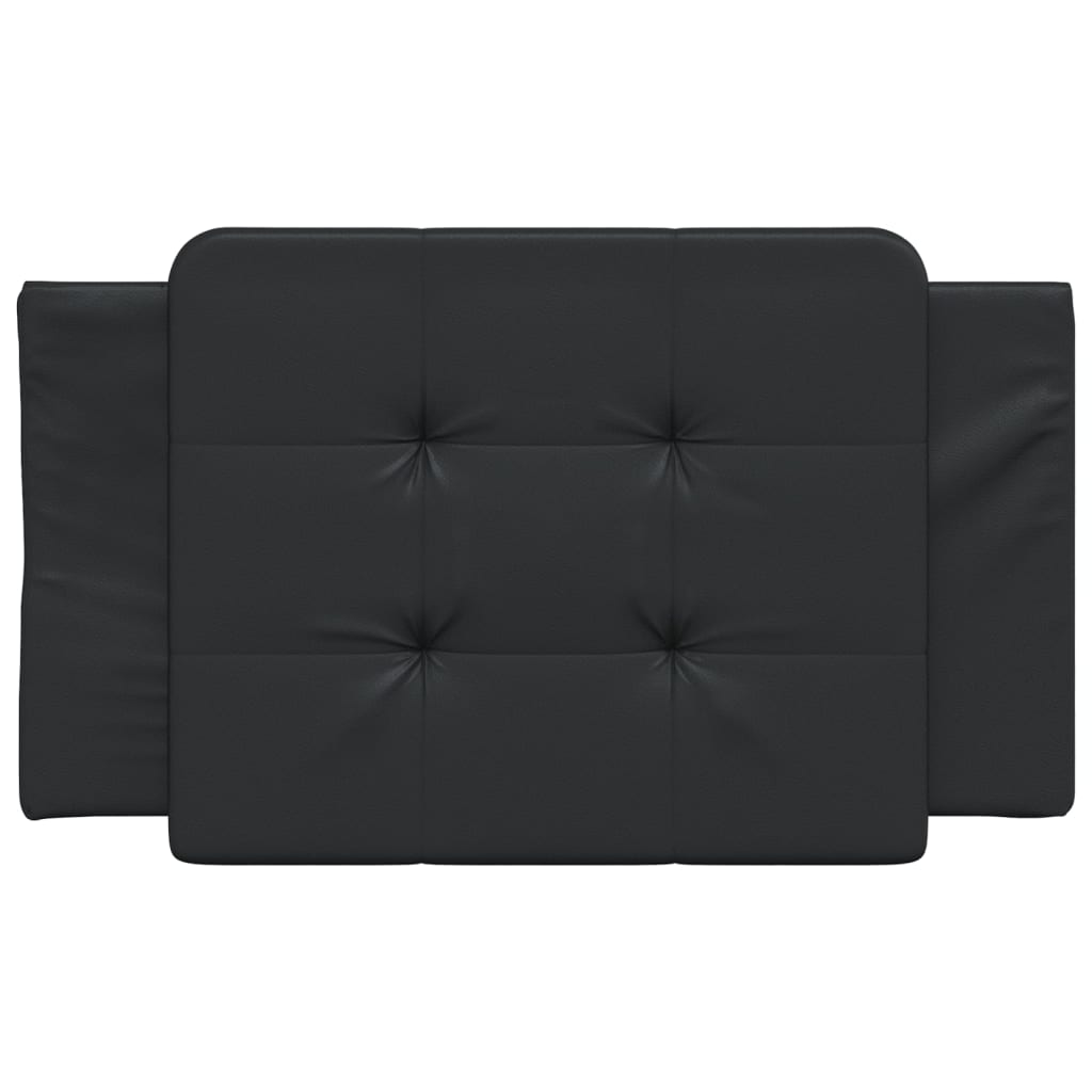 Coussin de tête de lit noir 80 cm similicuir Têtes et pieds de lit vidaXL   