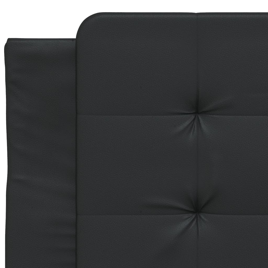 Coussin de tête de lit noir 80 cm similicuir Têtes et pieds de lit vidaXL   