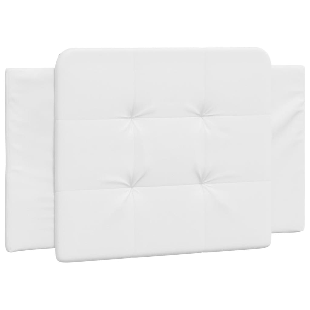 Coussin de tête de lit blanc 80 cm similicuir Têtes et pieds de lit vidaXL   