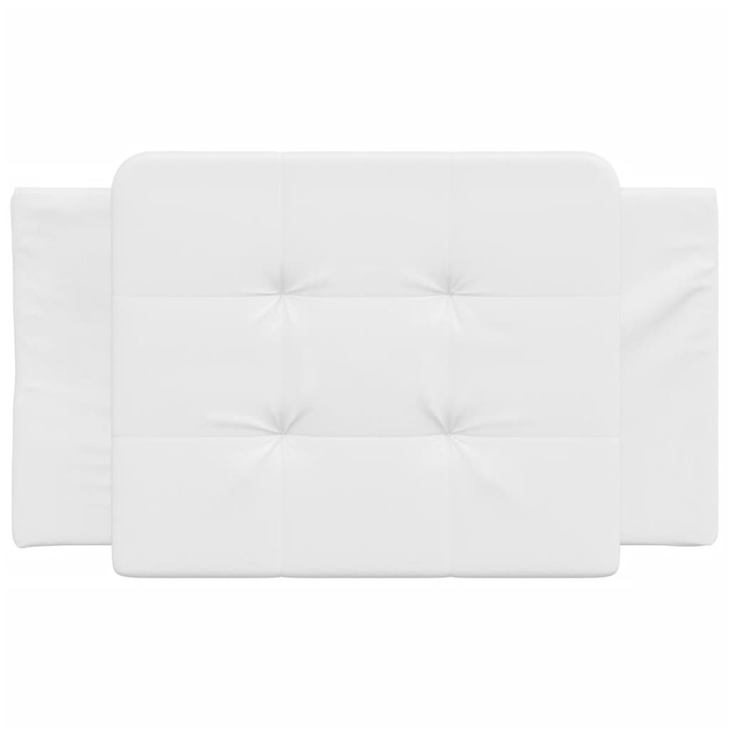 Coussin de tête de lit blanc 80 cm similicuir Têtes et pieds de lit vidaXL   