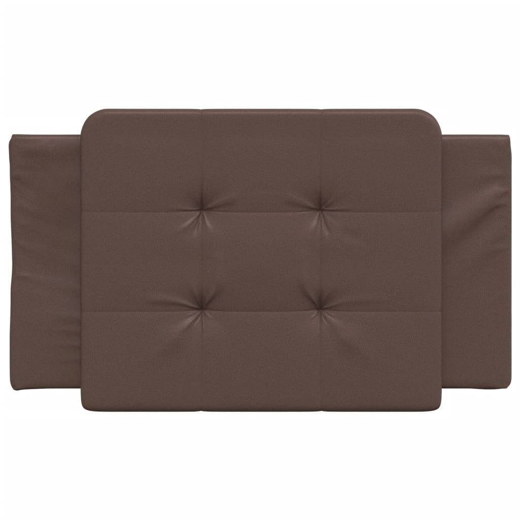 Coussin de tête de lit marron 80 cm similicuir Têtes et pieds de lit vidaXL   