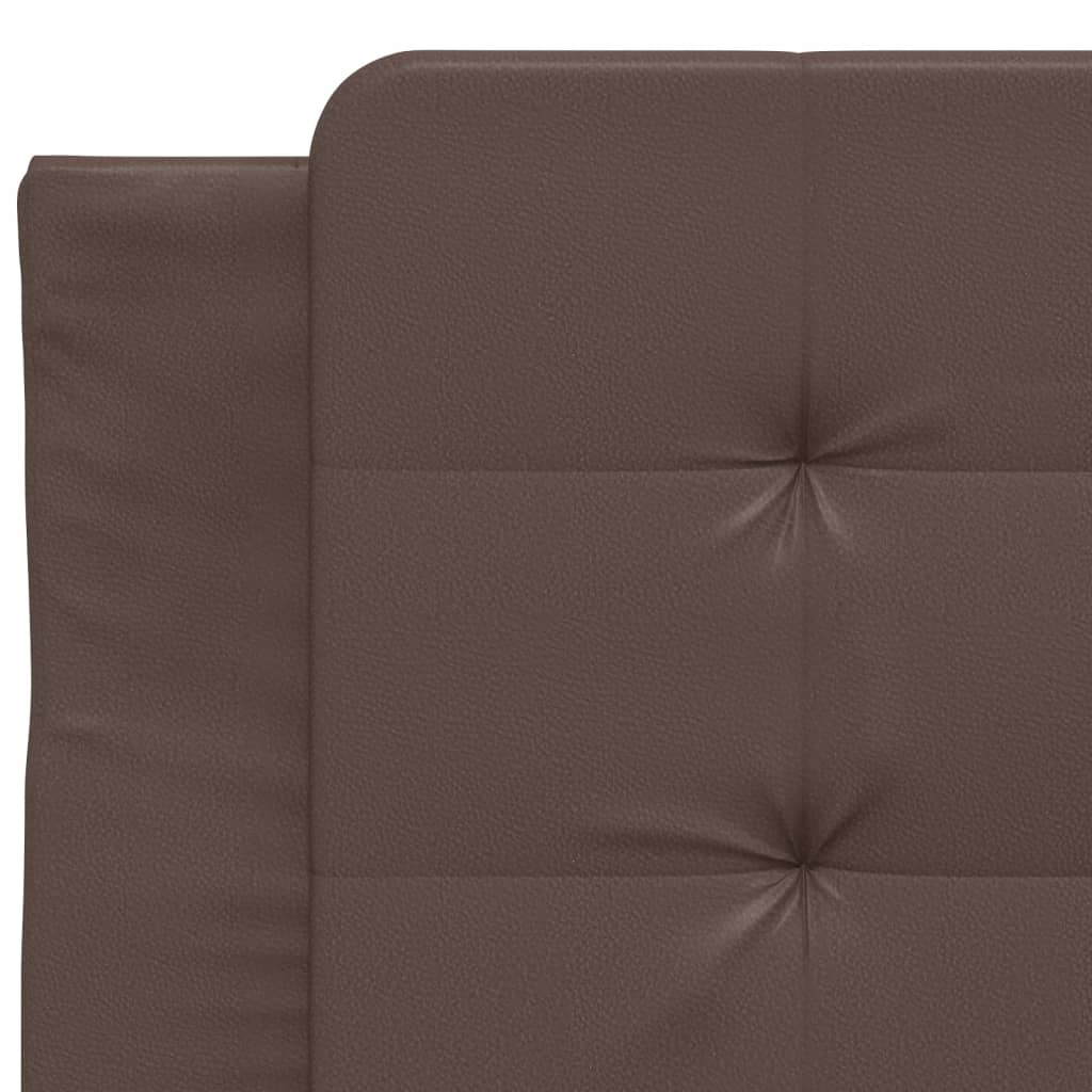 Coussin de tête de lit marron 80 cm similicuir Têtes et pieds de lit vidaXL   