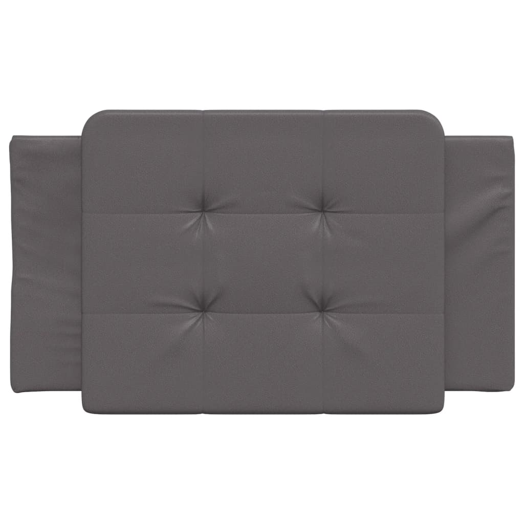 Coussin de tête de lit gris 80 cm similicuir Têtes et pieds de lit vidaXL   