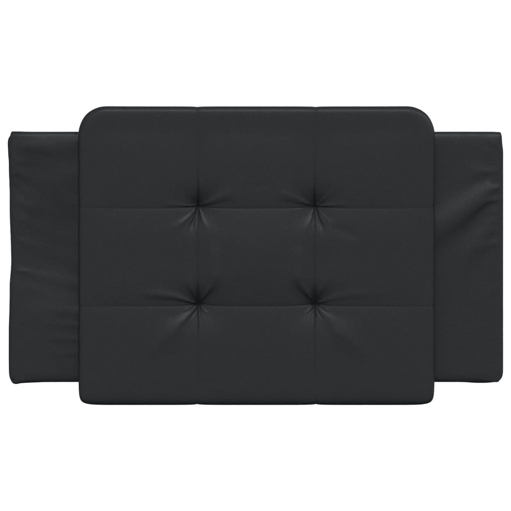 Coussin de tête de lit noir 90 cm similicuir Têtes et pieds de lit vidaXL   