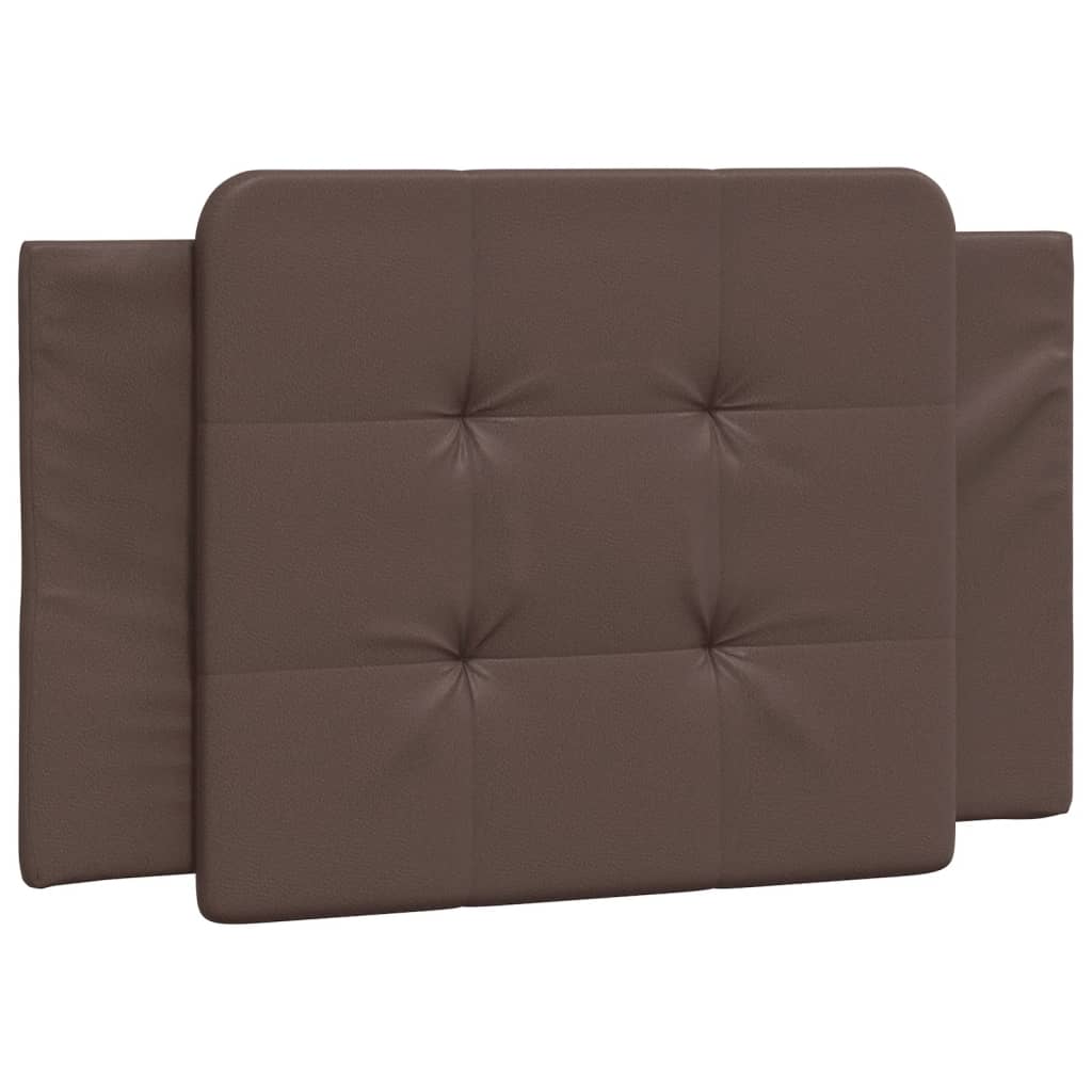 Coussin de tête de lit marron 90 cm similicuir Têtes et pieds de lit vidaXL   