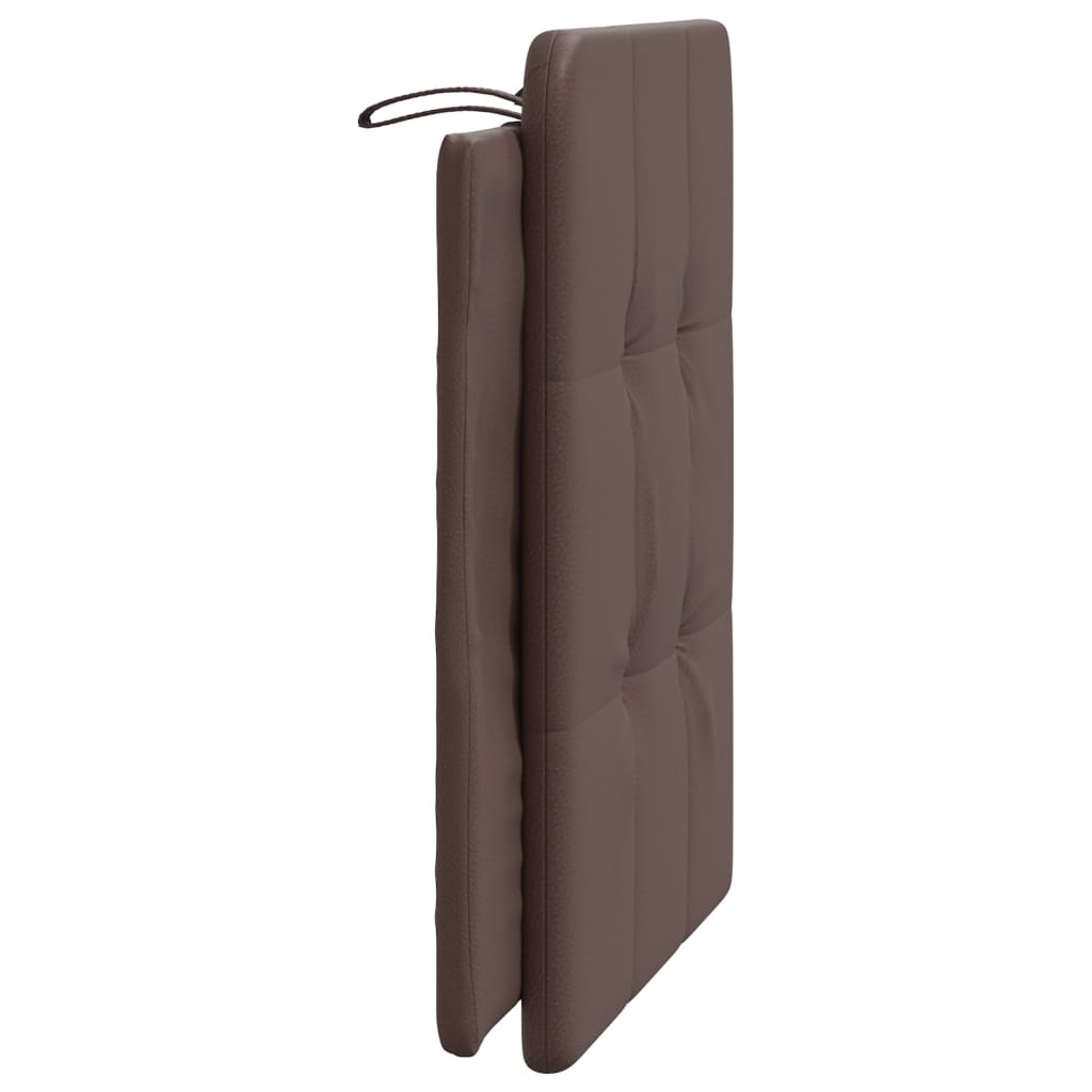 Coussin de tête de lit marron 90 cm similicuir Têtes et pieds de lit vidaXL   