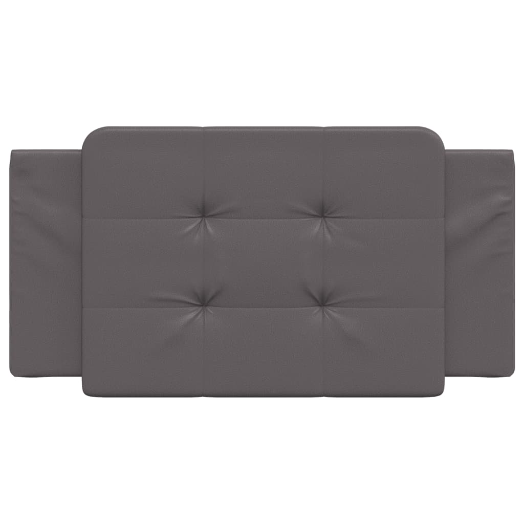 Coussin de tête de lit gris 100 cm similicuir Têtes et pieds de lit vidaXL   