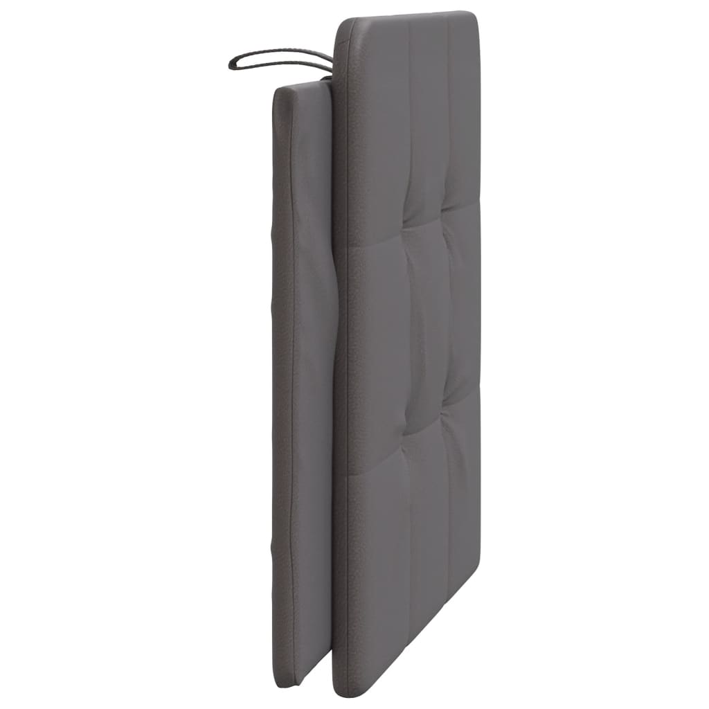 Coussin de tête de lit gris 100 cm similicuir Têtes et pieds de lit vidaXL   