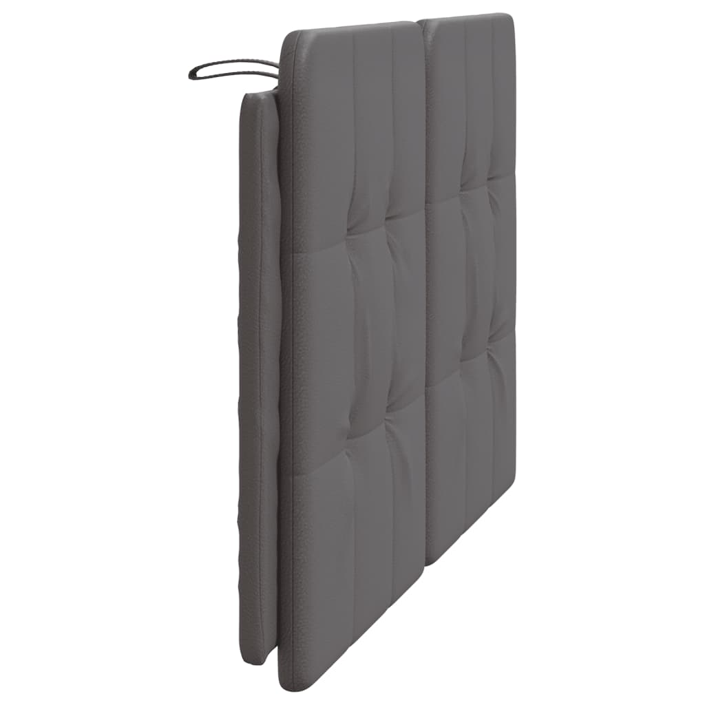 Coussin de tête de lit gris 120 cm similicuir Têtes et pieds de lit vidaXL   