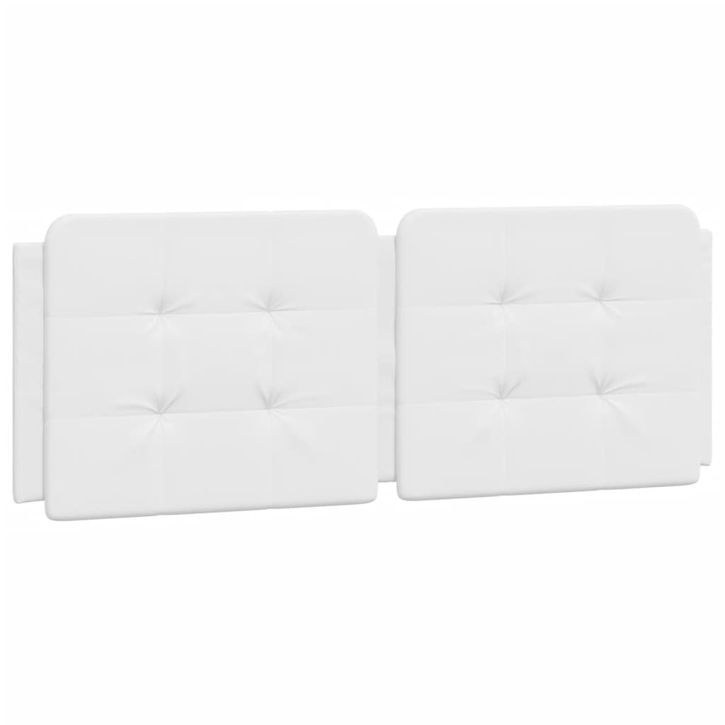 Coussin de tête de lit blanc 140 cm similicuir Têtes et pieds de lit vidaXL   