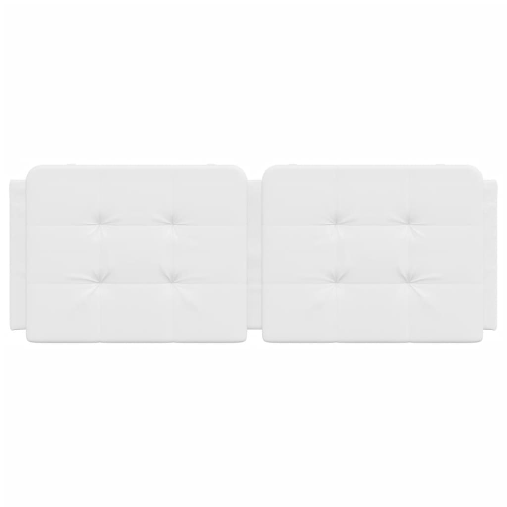 Coussin de tête de lit blanc 140 cm similicuir Têtes et pieds de lit vidaXL   