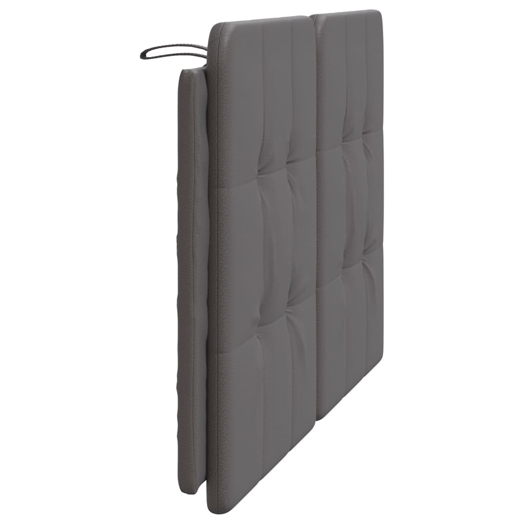 Coussin de tête de lit gris 140 cm similicuir Têtes et pieds de lit vidaXL   