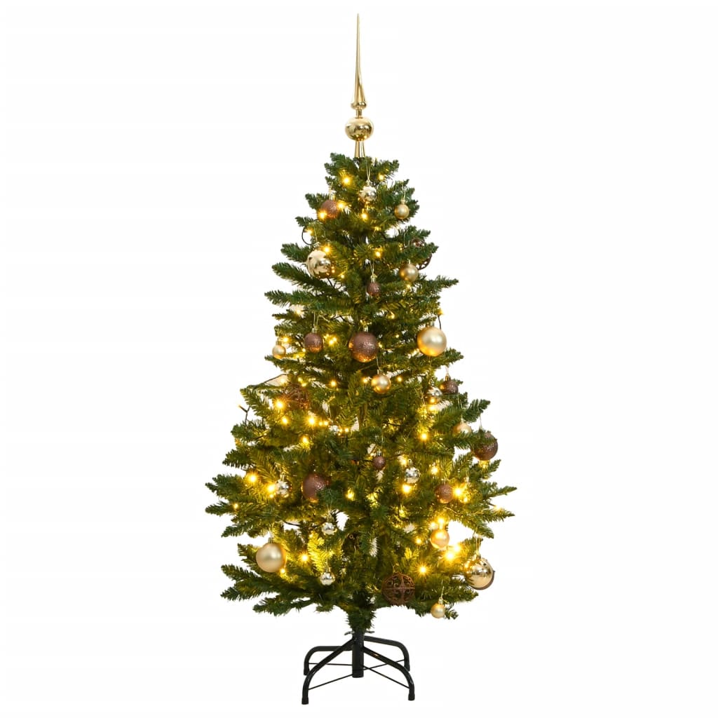 Sapin de Noël artificiel articulé 150 LED et boules 120 cm - Xios Store SNC