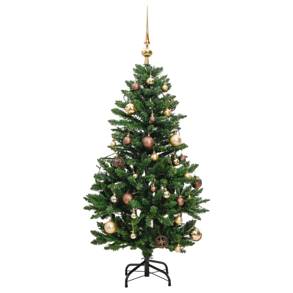 Sapin de Noël artificiel articulé 150 LED et boules 150 cm - Xios Store SNC