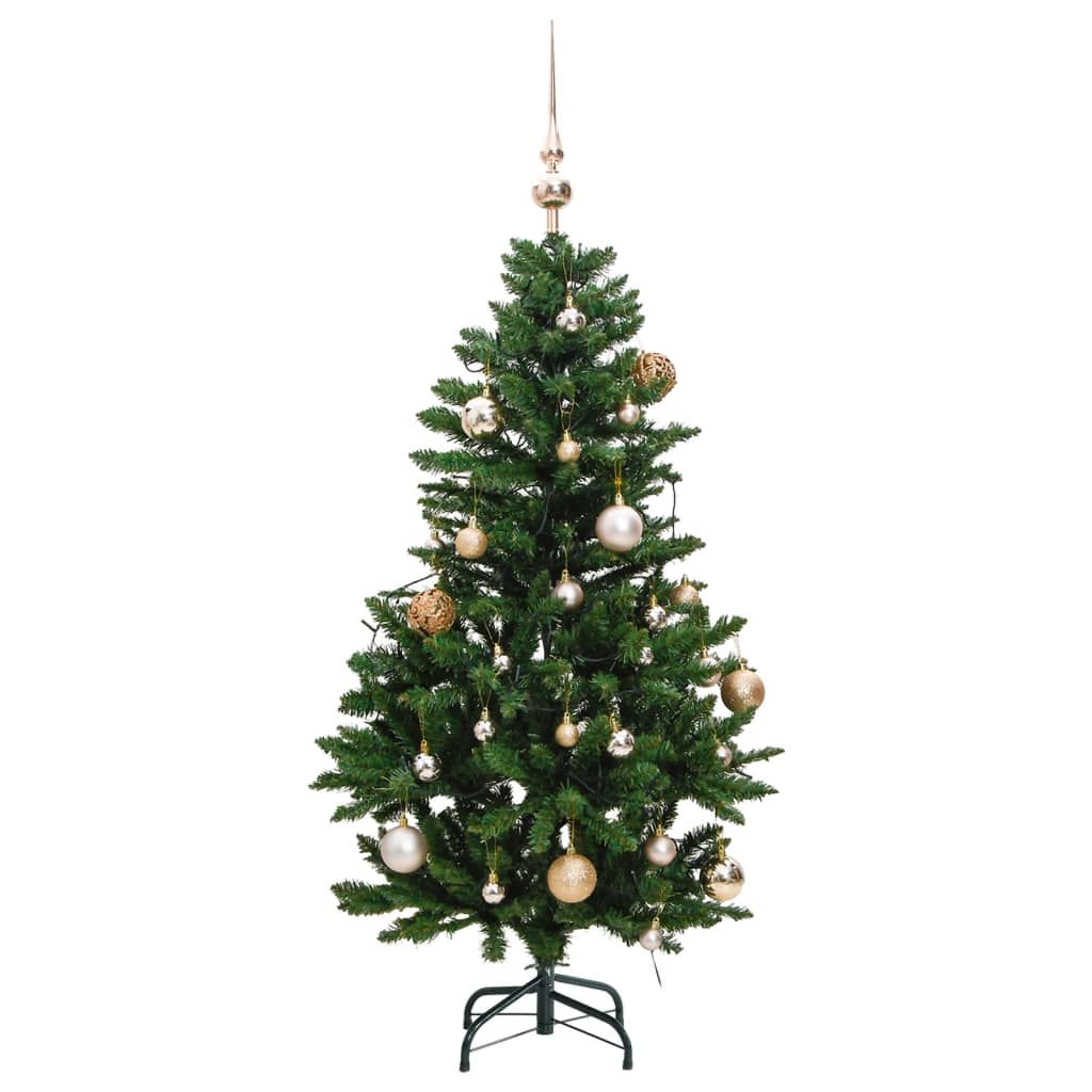 Sapin de Noël artificiel articulé 150 LED et boules 120 cm - Xios Store SNC