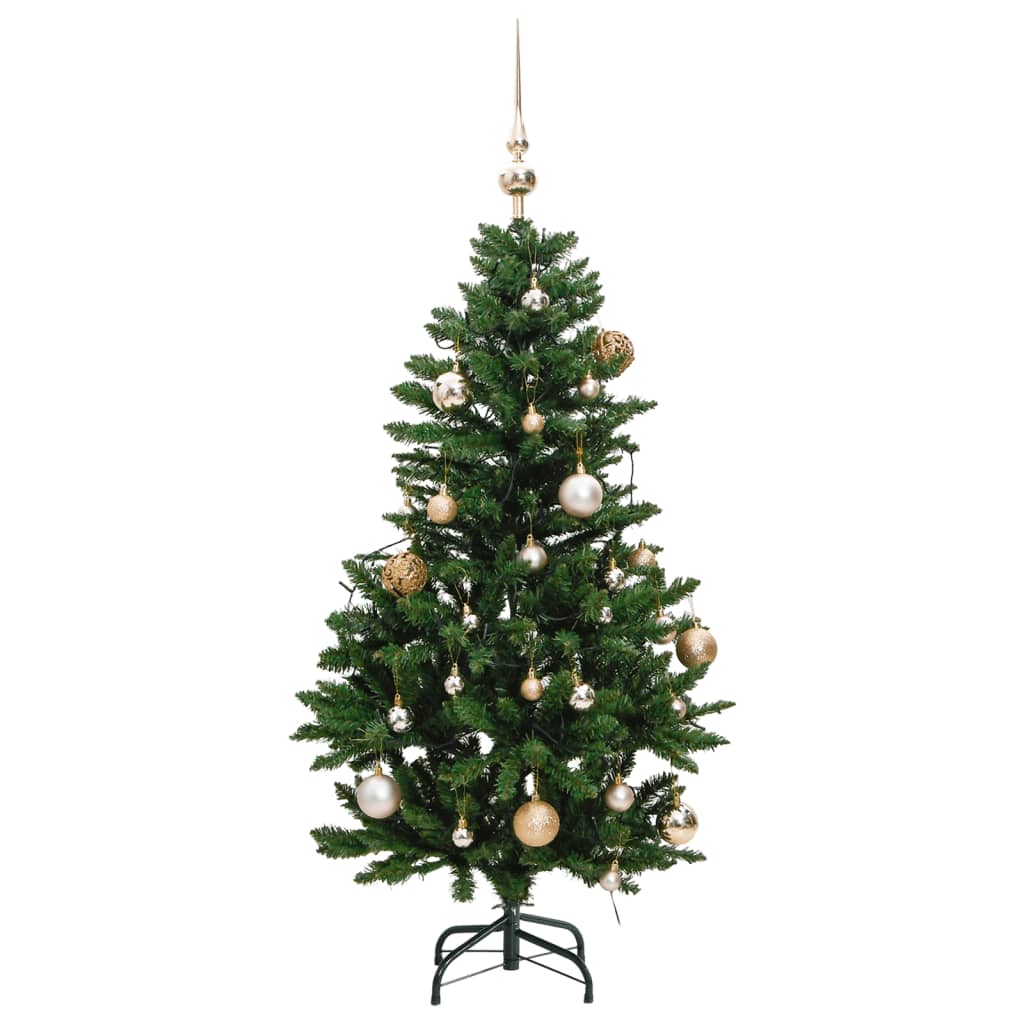 Sapin de Noël artificiel articulé 150 LED et boules 150 cm - Xios Store SNC