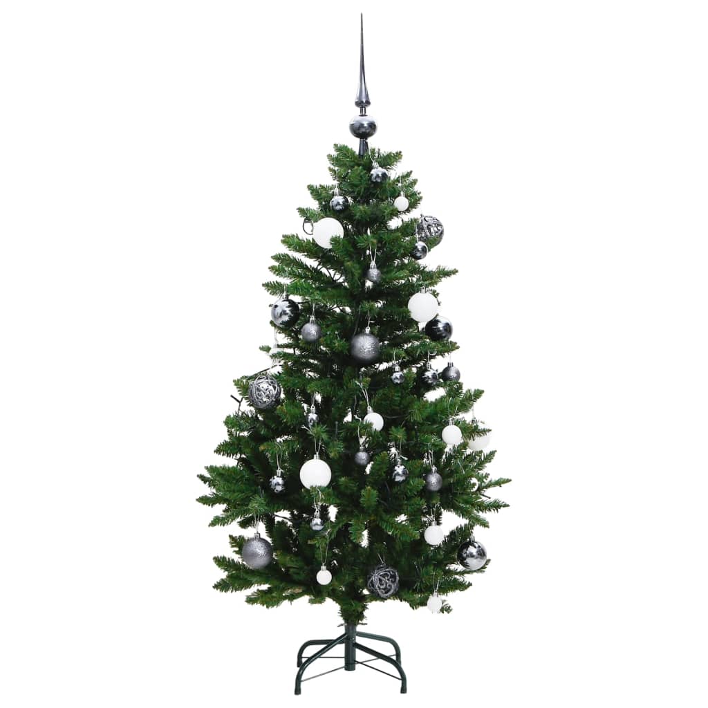 Sapin de Noël artificiel articulé 150 LED et boules 120 cm - Xios Store SNC