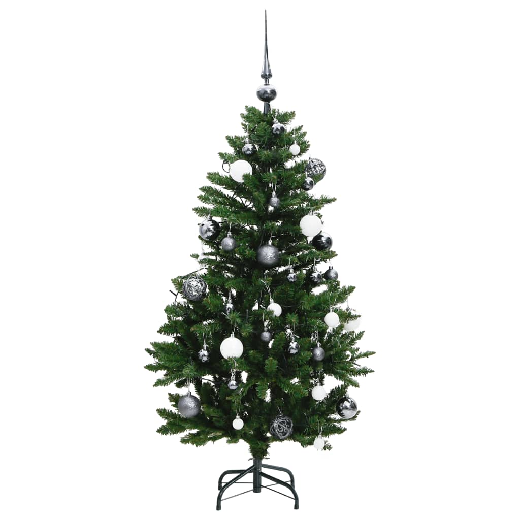 Sapin de Noël artificiel articulé 150 LED et boules 150 cm - Xios Store SNC