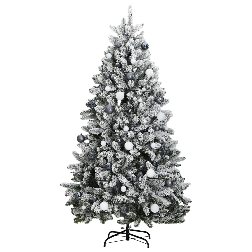 Sapin de Noël artificiel articulé 300 LED et boules 180 cm - Xios Store SNC