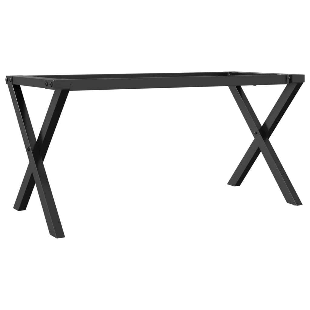 Pieds de table basse cadre en X 70x30x43 cm acier Pieds de table vidaXL