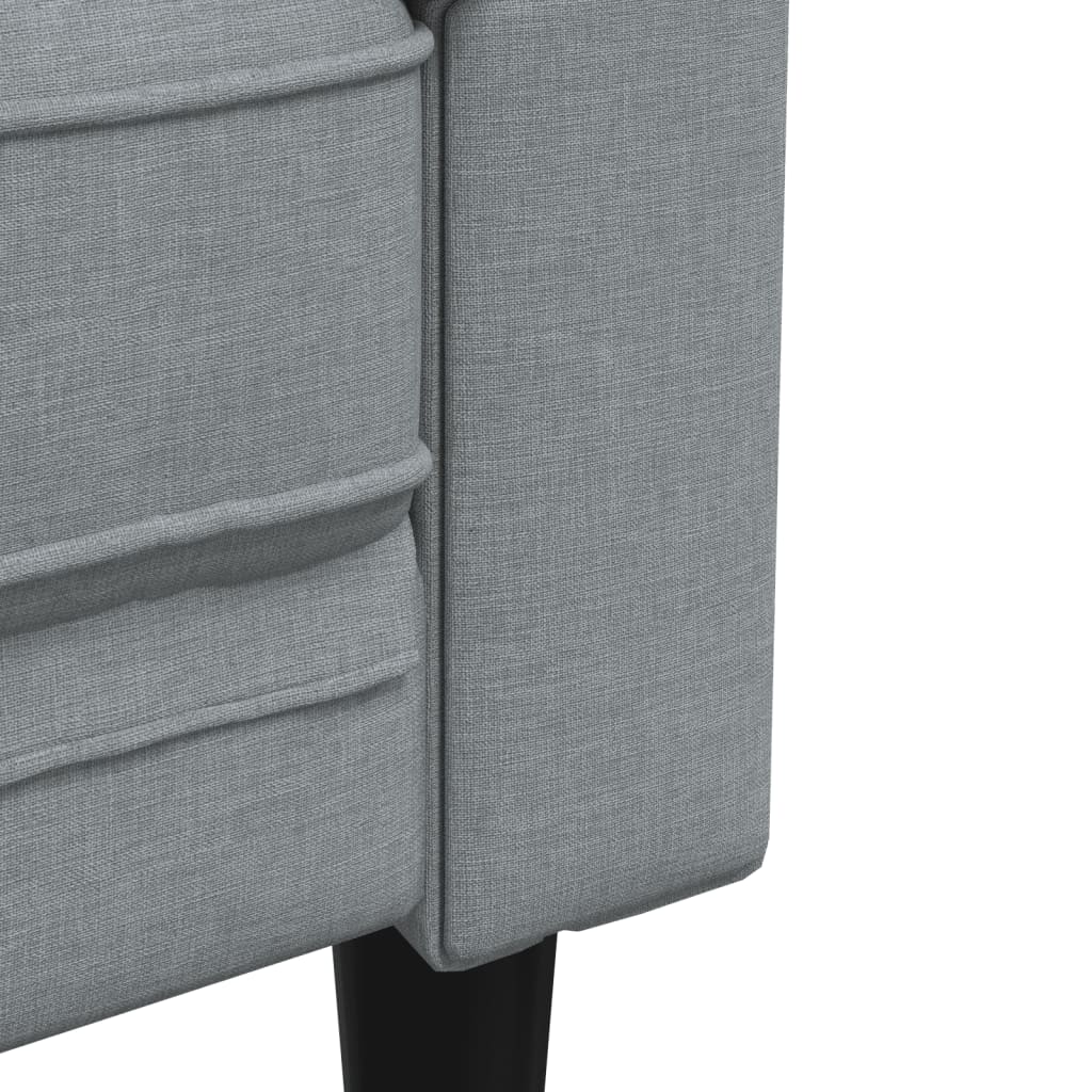 Ensemble de canapés 3 pcs gris clair tissu Canapés vidaXL