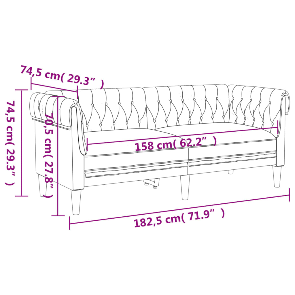 Ensemble de canapés 3 pcs gris clair tissu Canapés vidaXL