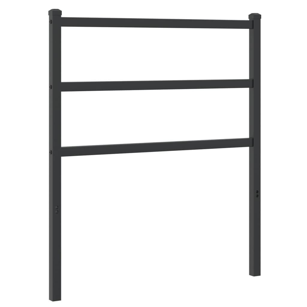 Tête de lit métal noir 75 cm Têtes et pieds de lit vidaXL   