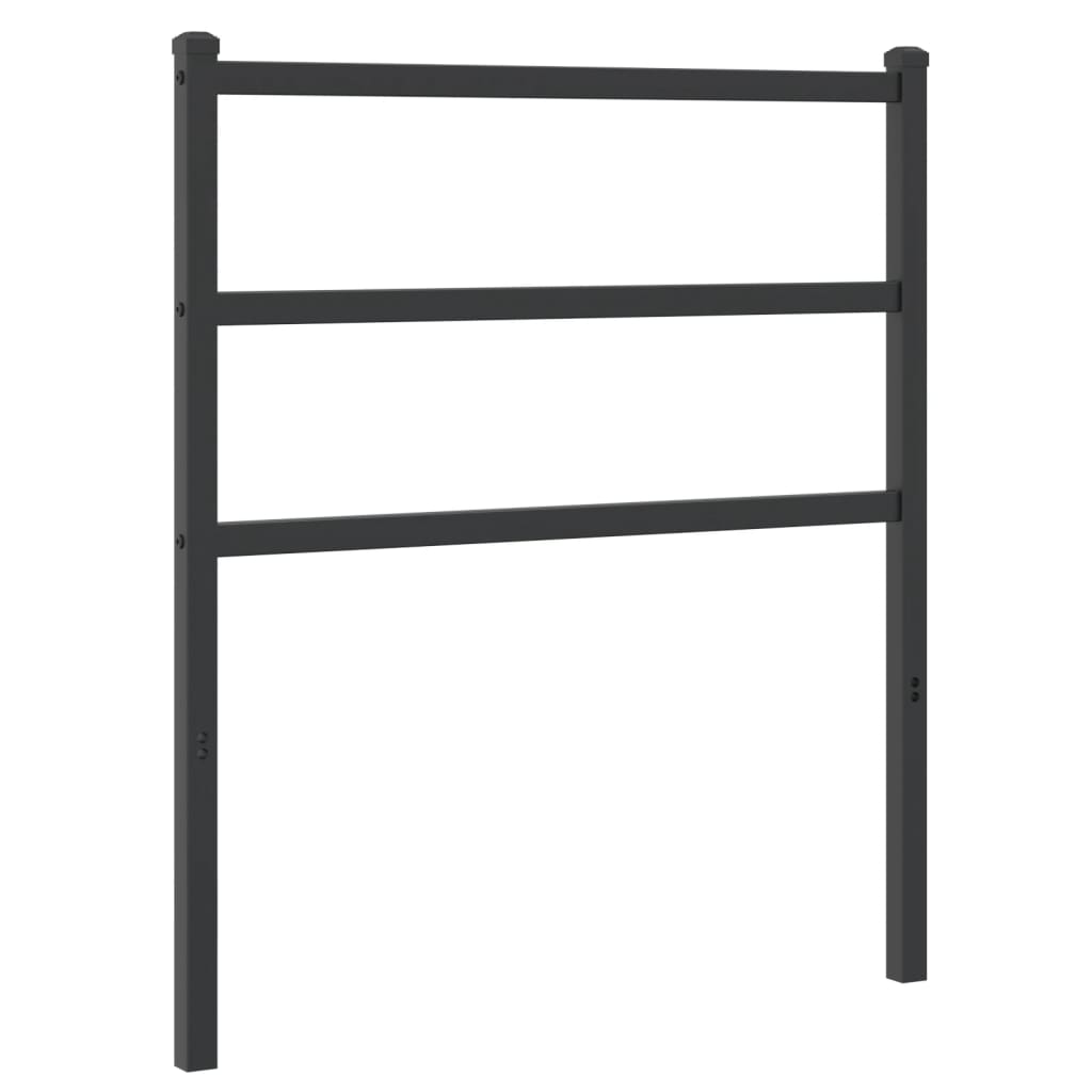 Tête de lit métal noir 80 cm Têtes et pieds de lit vidaXL   