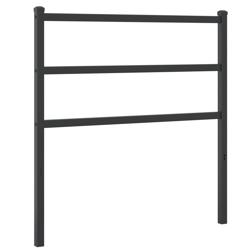 Tête de lit métal noir 90 cm Têtes et pieds de lit vidaXL   