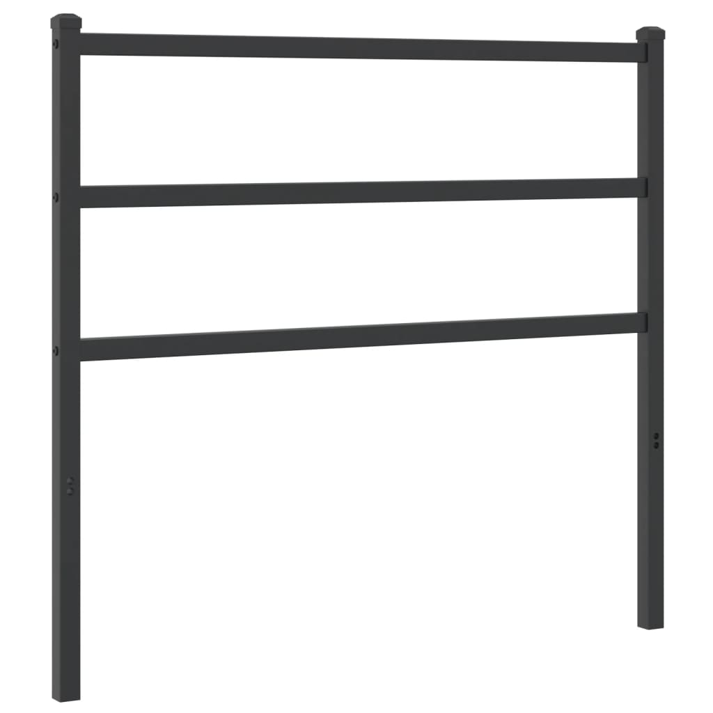 Tête de lit métal noir 107 cm Têtes et pieds de lit vidaXL   