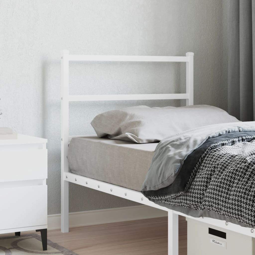 Tête de lit métal blanc 75 cm Têtes et pieds de lit vidaXL   