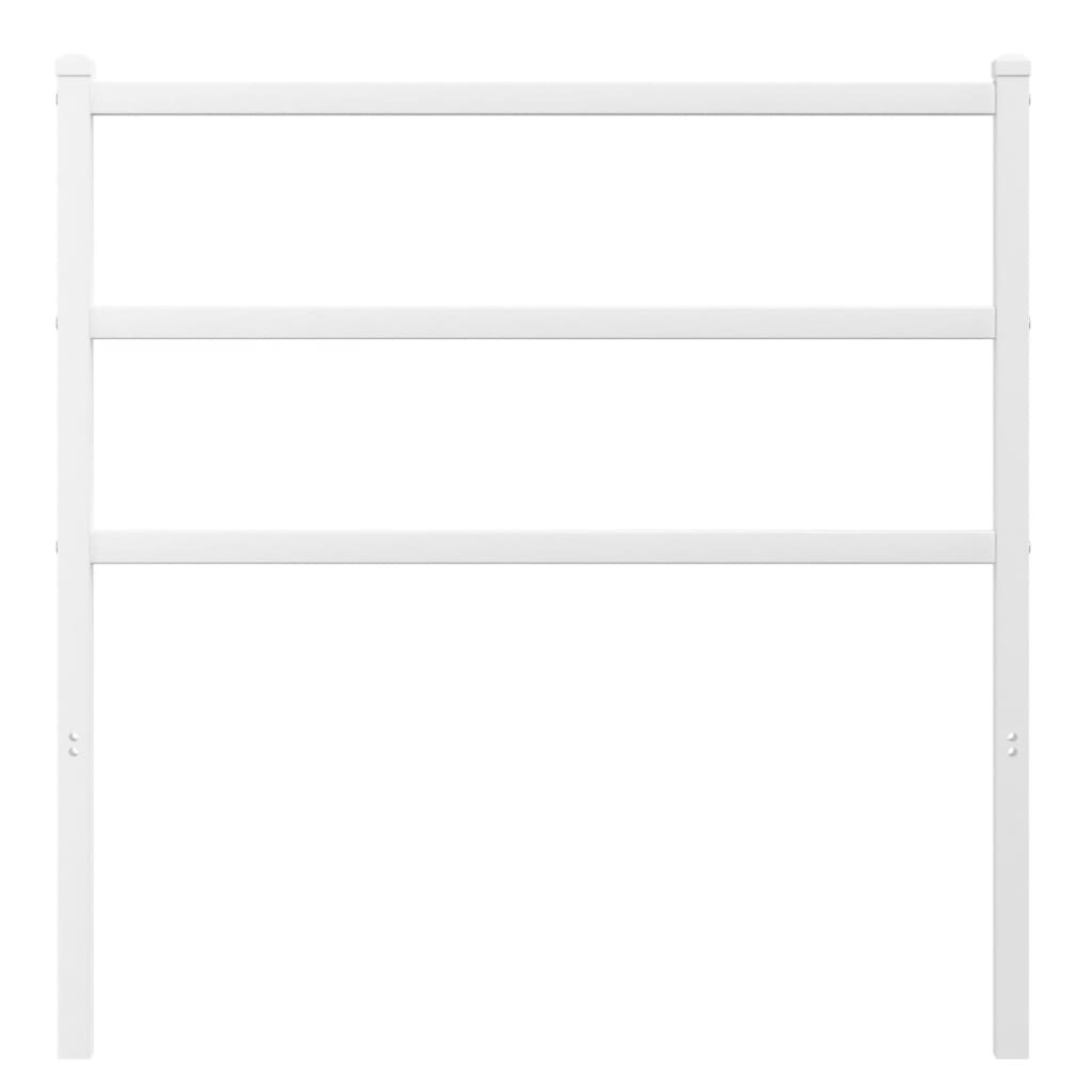 Tête de lit métal blanc 90 cm Têtes et pieds de lit vidaXL   