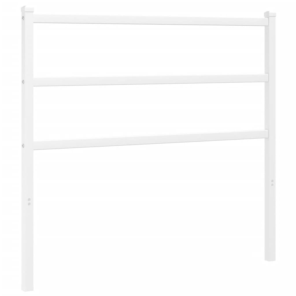 Tête de lit métal blanc 100 cm Têtes et pieds de lit vidaXL   